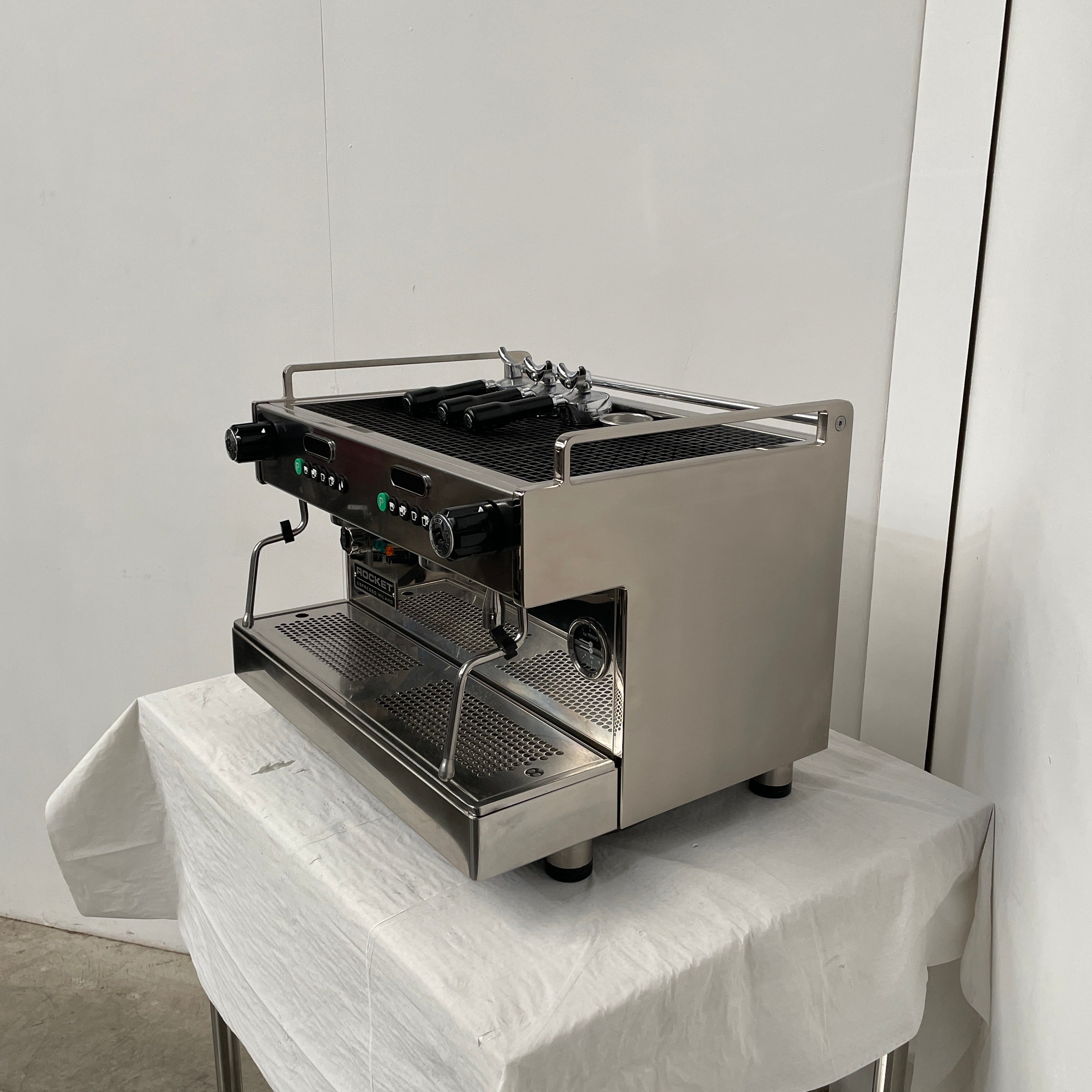 Rocket Boxer 2 Group Volumetric Coffee Machine SilverChef