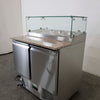 Thermaster GNS900E 2 Door Marble Top Salad Prep Fridge