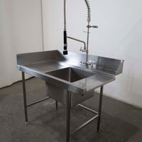 Stainless Steel Sink Bench With Splashback