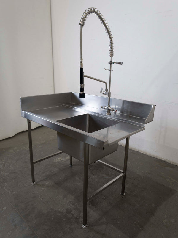 Stainless Steel Sink Bench With Splashback