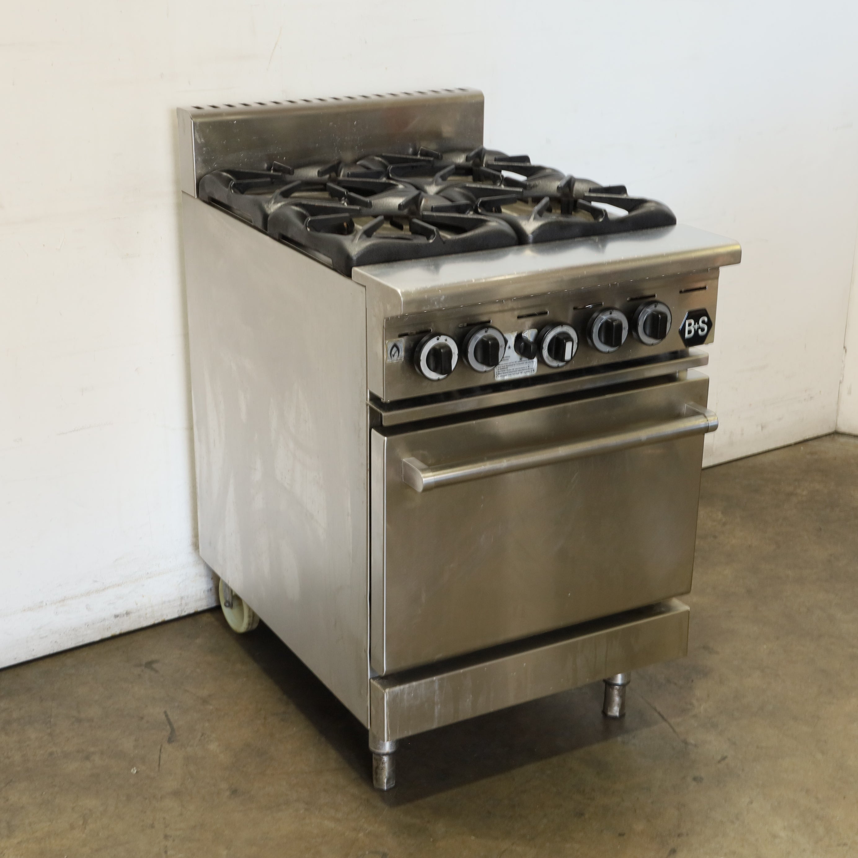 B&S Verro VOV-SB4 4 Burner Range Oven
