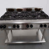 B+S Black 8 Burner Cooktop