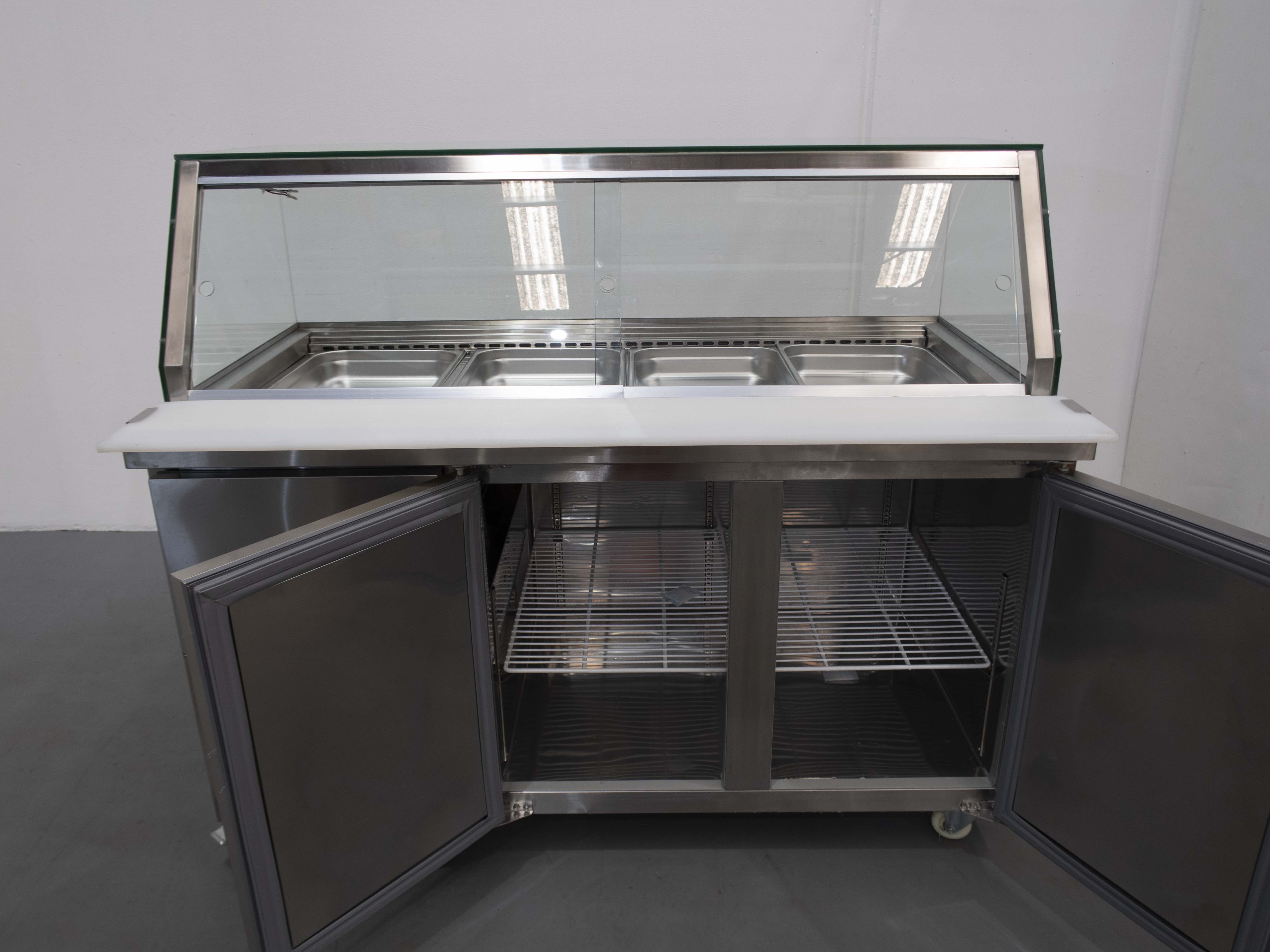Thumbnail - FED PG150FA-YG Sandwich Prep Fridge