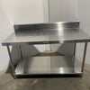 Simply Stainless Stainless Steel Bench with Splashback