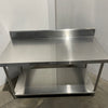 Simply Stainless Stainless Steel Bench with Splashback