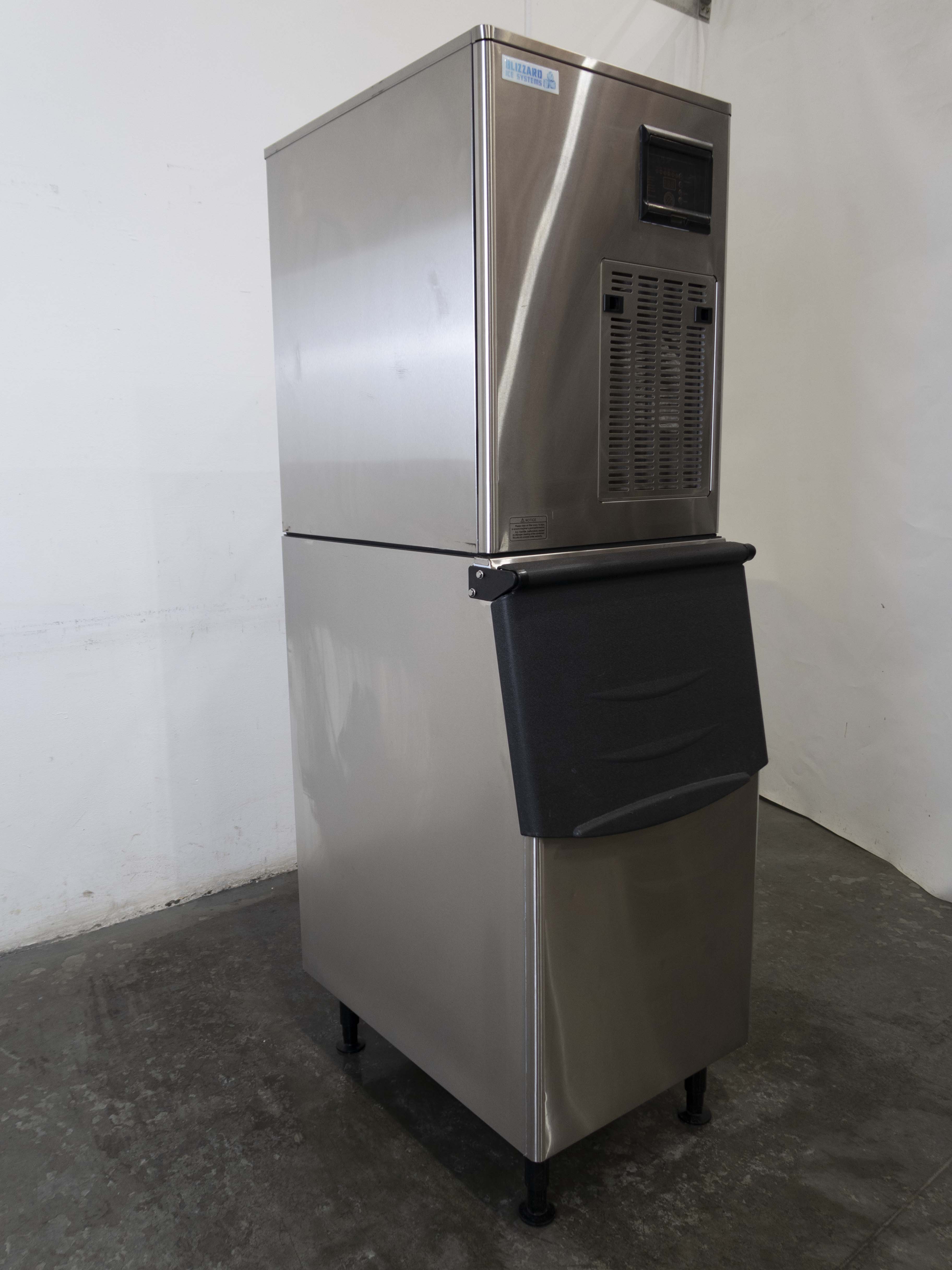 Blizzard SN-320M Ice Machine with Ice Bin