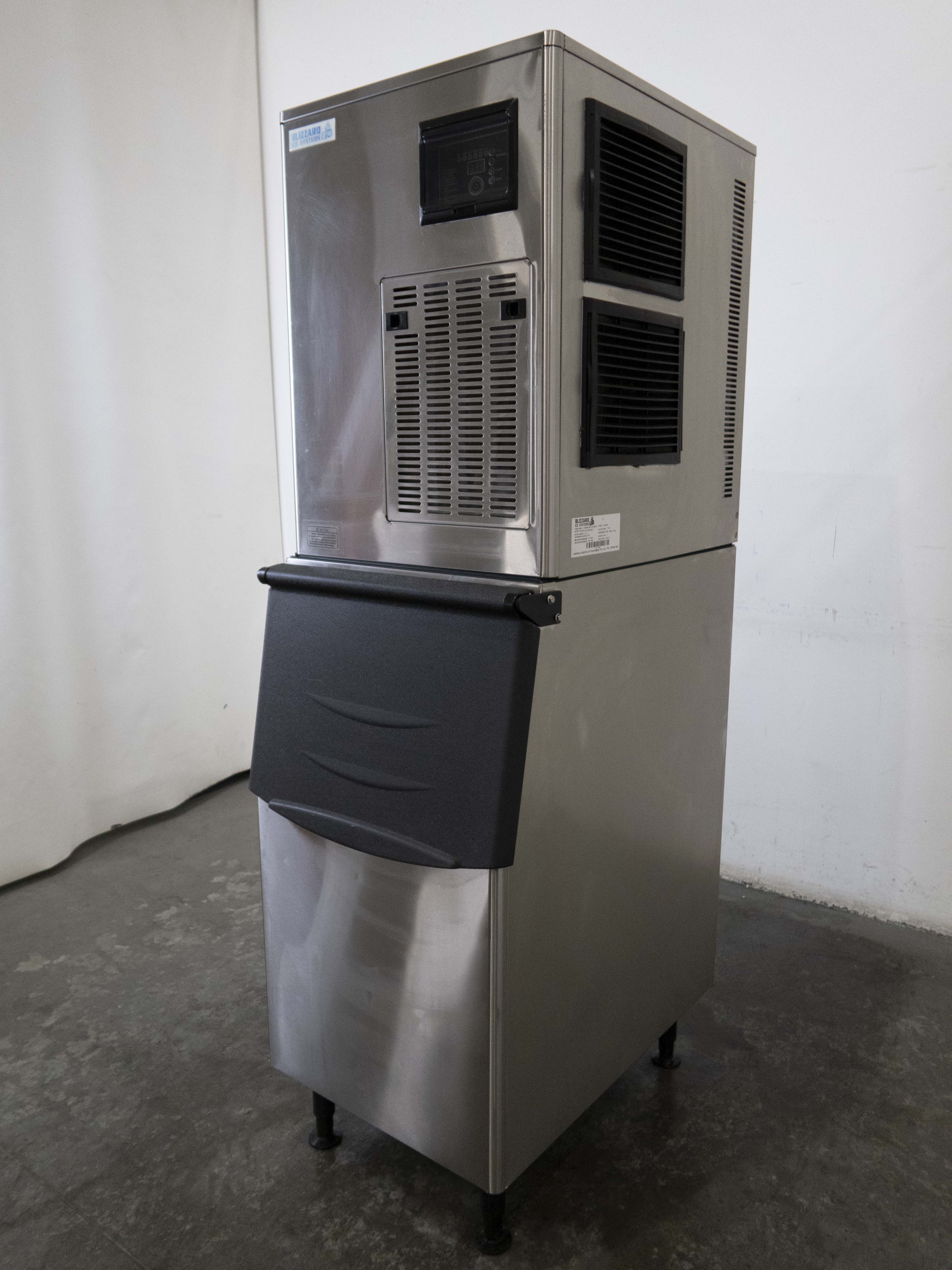 Blizzard SN-320M Ice Machine with Ice Bin