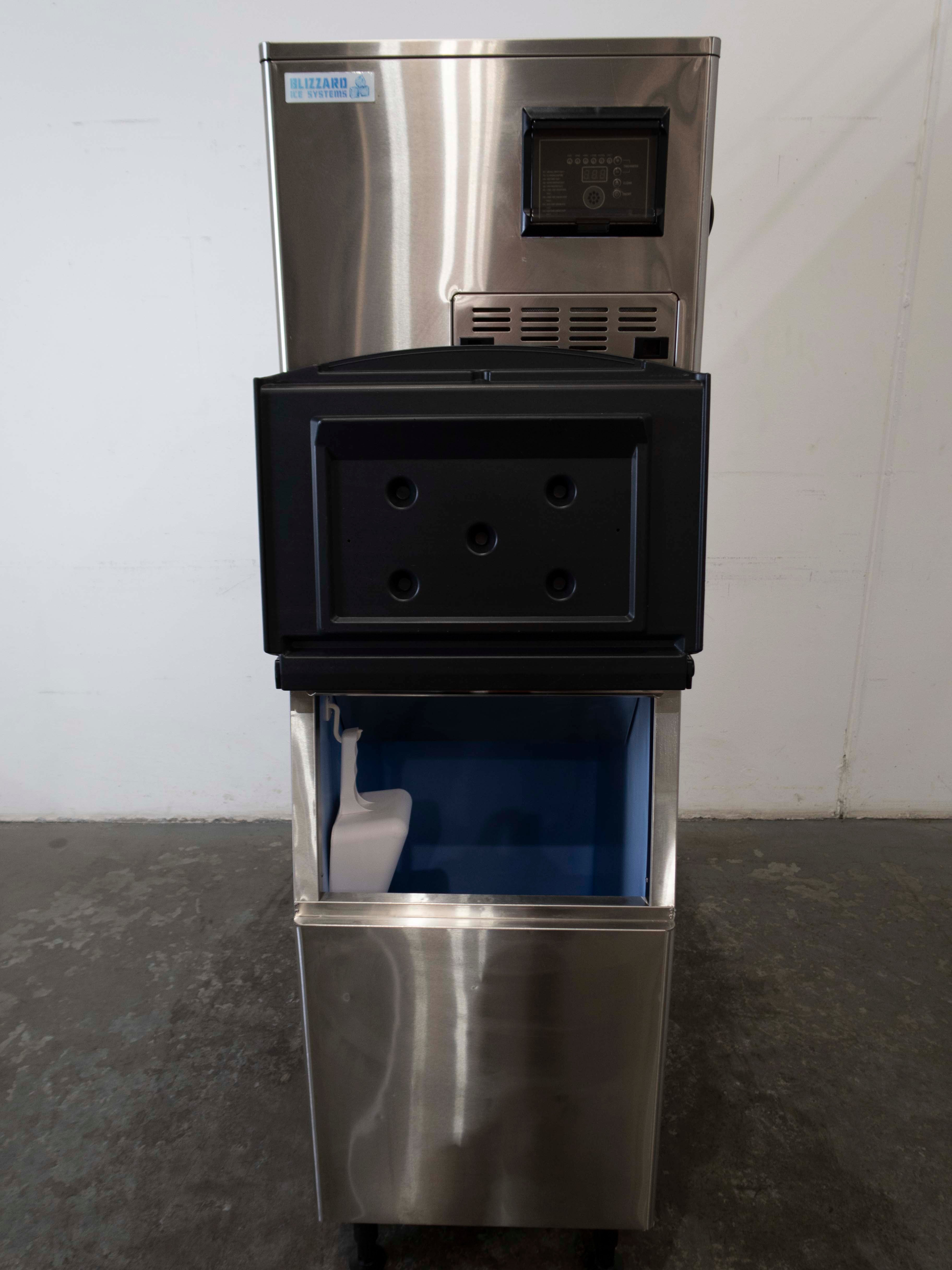 Blizzard SN-320M Ice Machine with Ice Bin