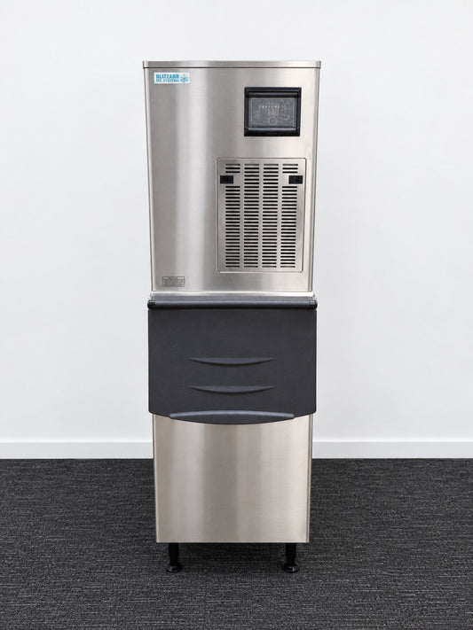 Blizzard SN-320M Ice Machine + Ice Bin