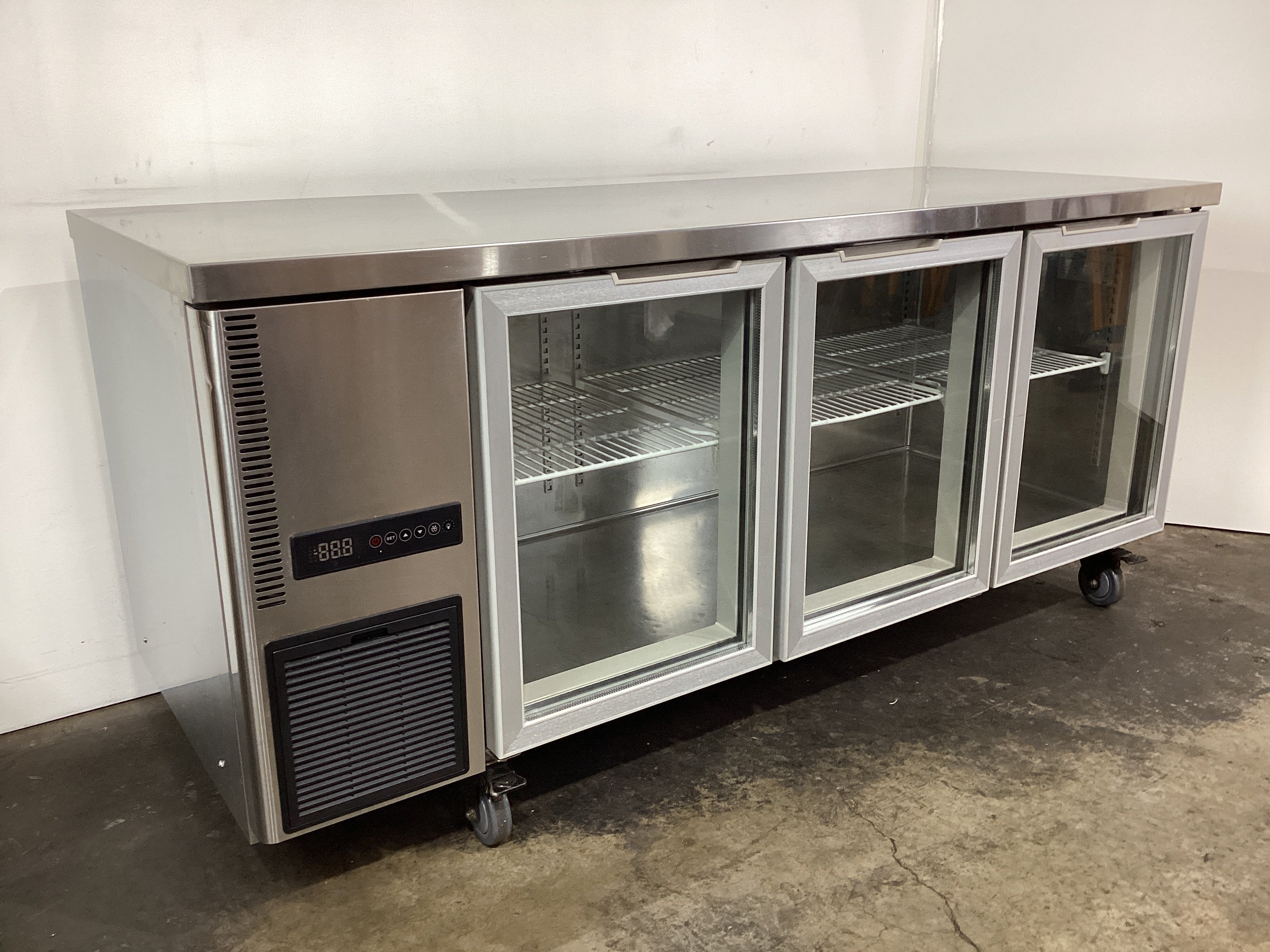 FED TL1800TNG-3D 3 Door Workbench Fridge