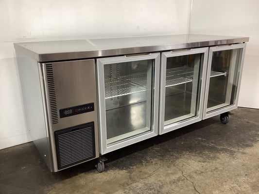 FED TL1800TNG-3D 3 Door Workbench Fridge