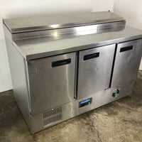 Polar G605-A-03 3 Door Prep Fridge