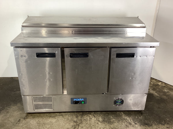Polar G605-A-03 3 Door Prep Fridge