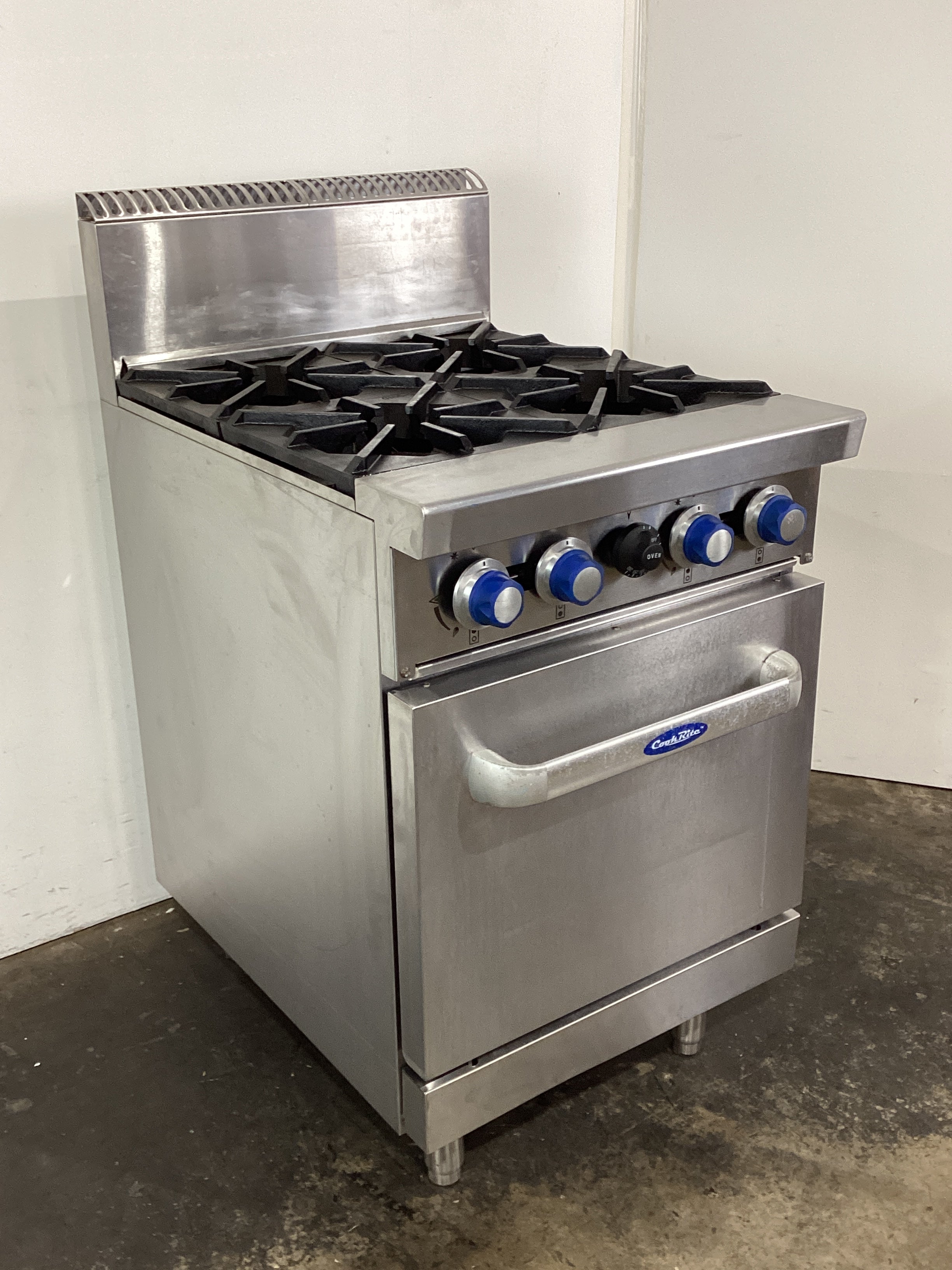 Cookrite AT80G4B-O 4 Burner Range Oven