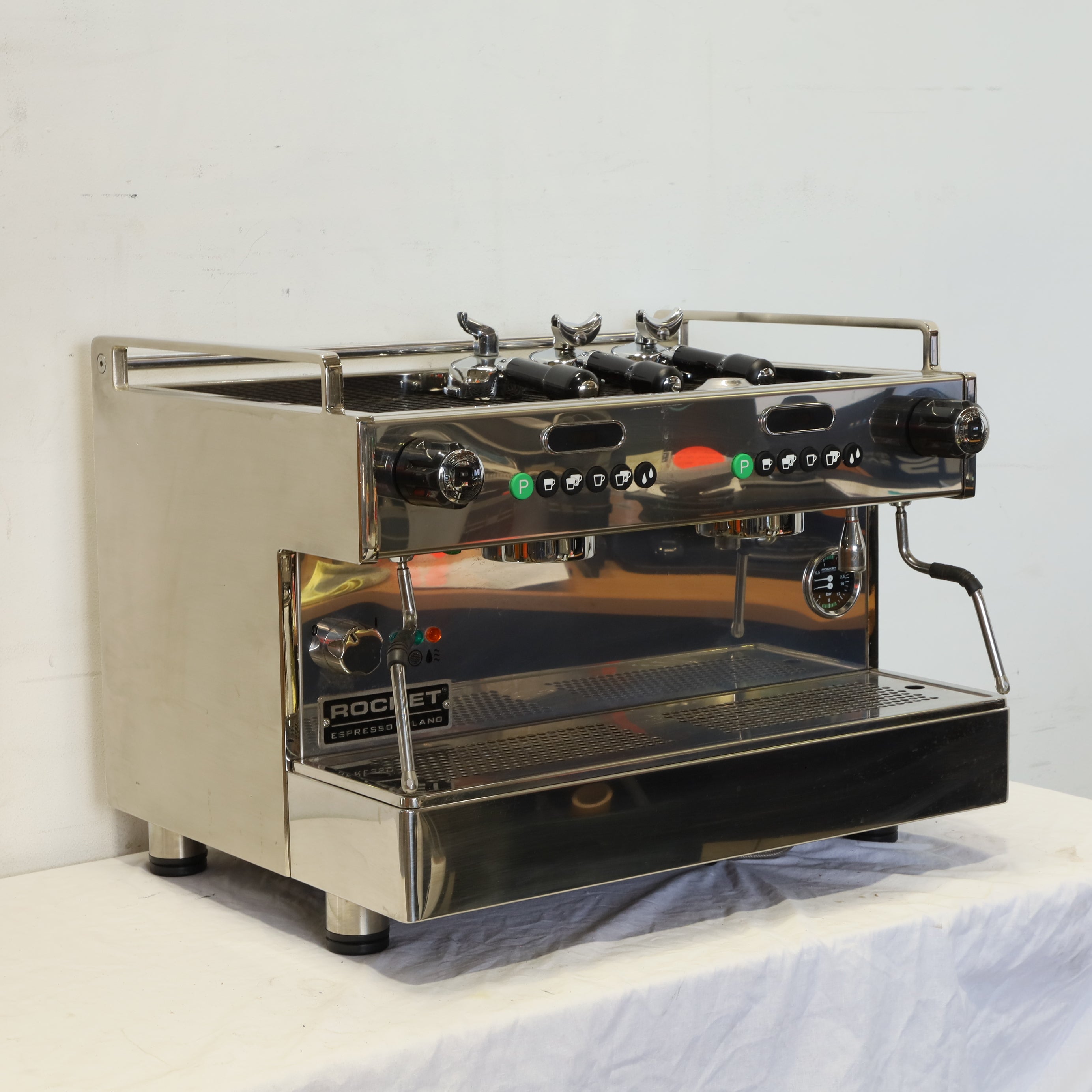 Rocket Boxer 2 Group Coffee Machine SilverChef