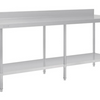 Vogue Stainless Steel Bench with Splashback