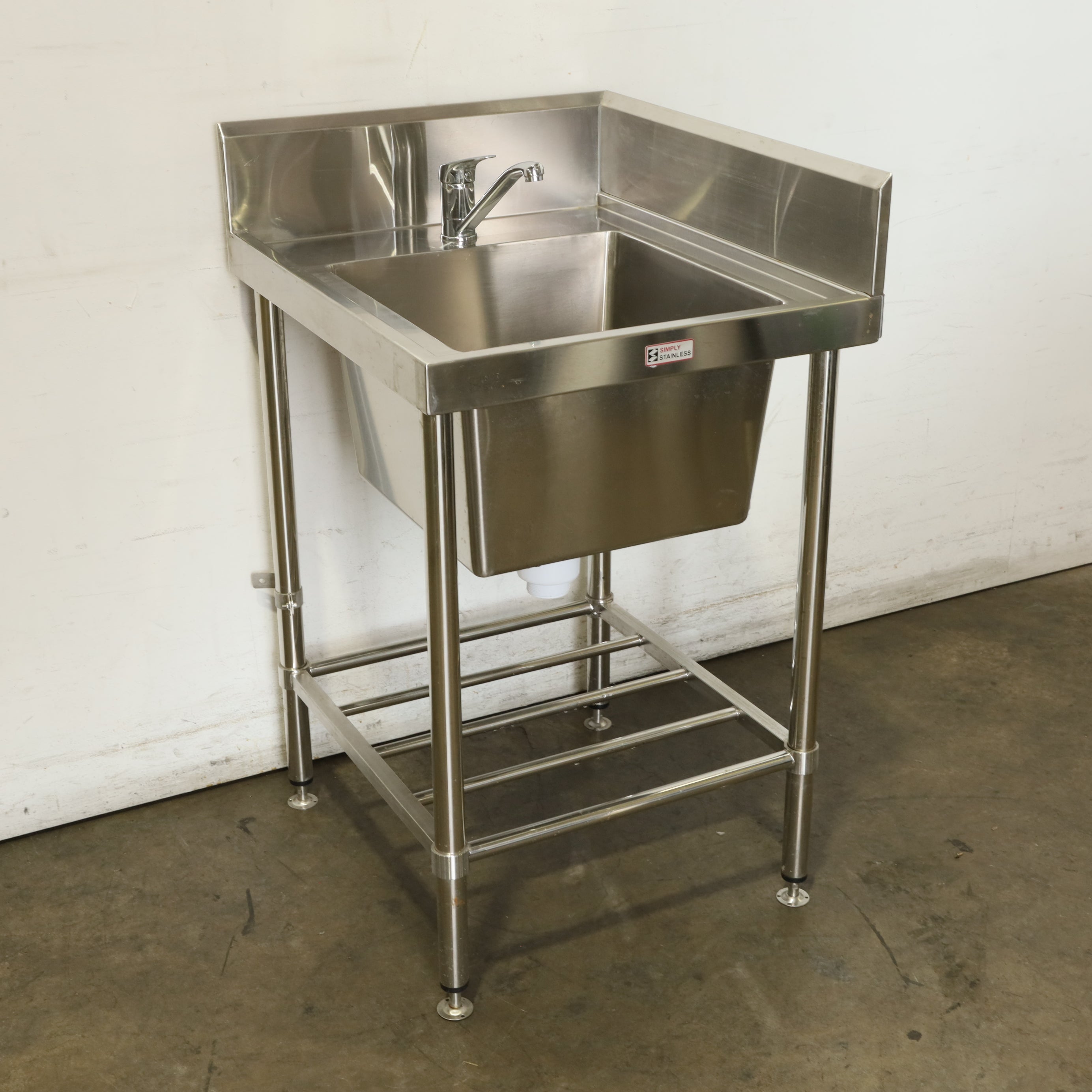 Simply Stainless SS05.7.600 Stainless Steel Sink with Splashback