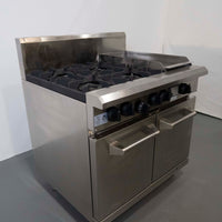 Luus CS-4B3P 4 Burner Range Oven
