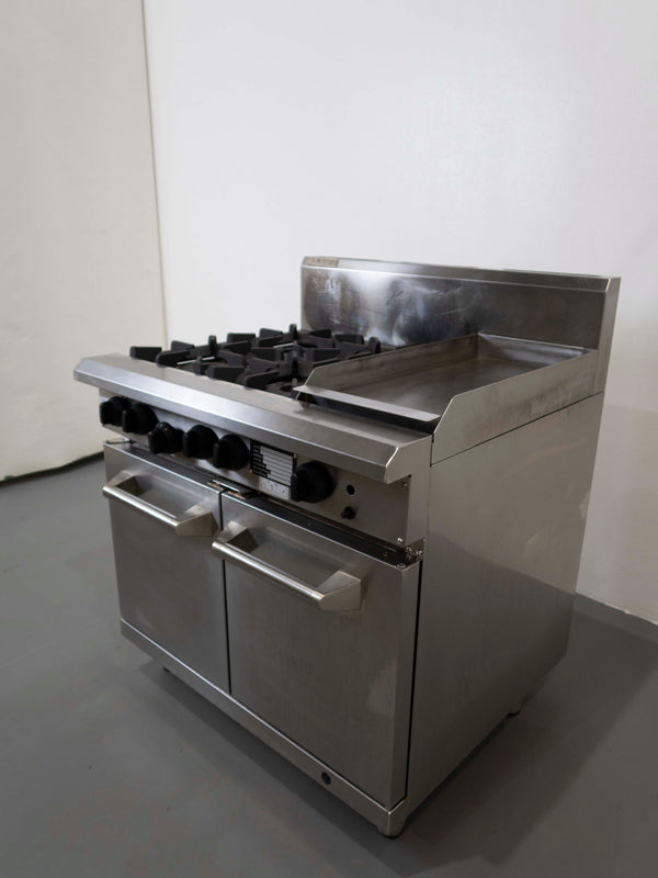 Luus CS-4B3P 4 Burner Range Oven
