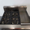 Luus CS-4B3P 4 Burner Range Oven