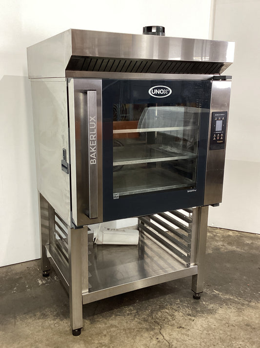 Unox XEFT-06EU-ETLV Convection Oven W/Stand & Exhaust Hood
