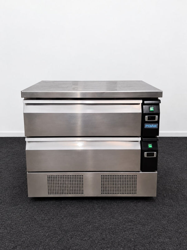 Polar DA996-A 2 Drawer Counter Fridge Freezer