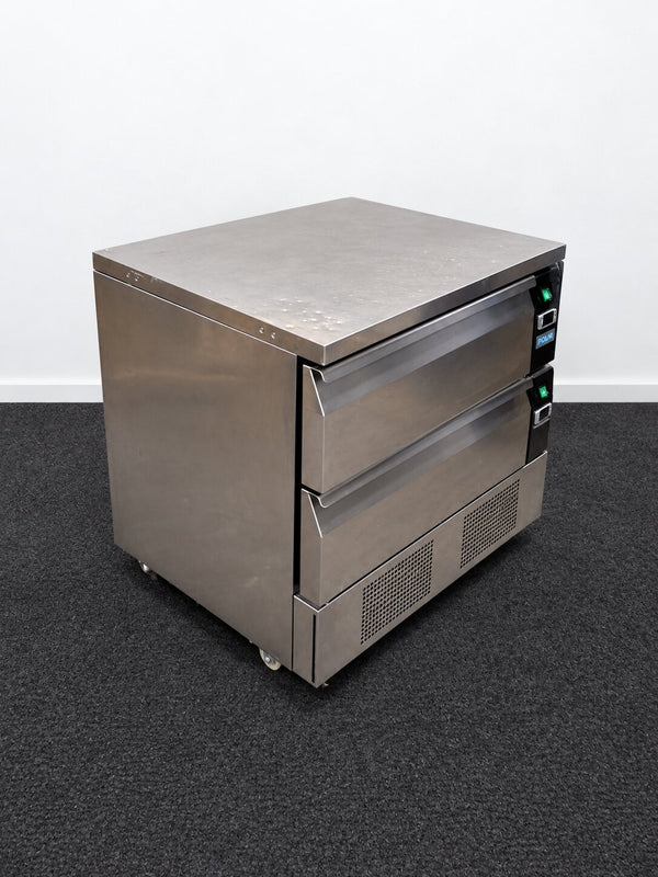 Polar DA996-A 2 Drawer Counter Fridge Freezer