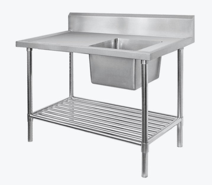 FED SSB7-1200R/A Stainless Steel Bench with Sink