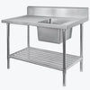 FED SSB7-1200R/A Stainless Steel Bench with Sink