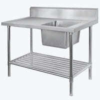 FED SSB7-1200R/A Stainless Steel Bench with Sink