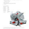 Noaw NS350HDG - Manual Gravity Feed Gear Driven Slicer