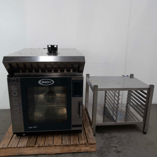 Unox XEBC-06EU-EPRM Combi Oven with Stand & Exhaust Hood
