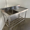 Simply Stainless SS05.6.1500L Sink Bench with Splashback