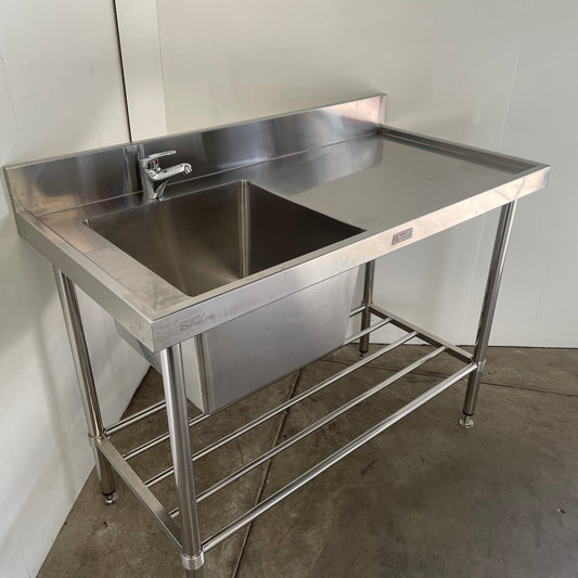 Simply Stainless SS05.6.1500L Sink Bench with Splashback