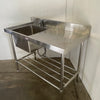 Simply Stainless SS05.6.1500L Sink Bench with Splashback