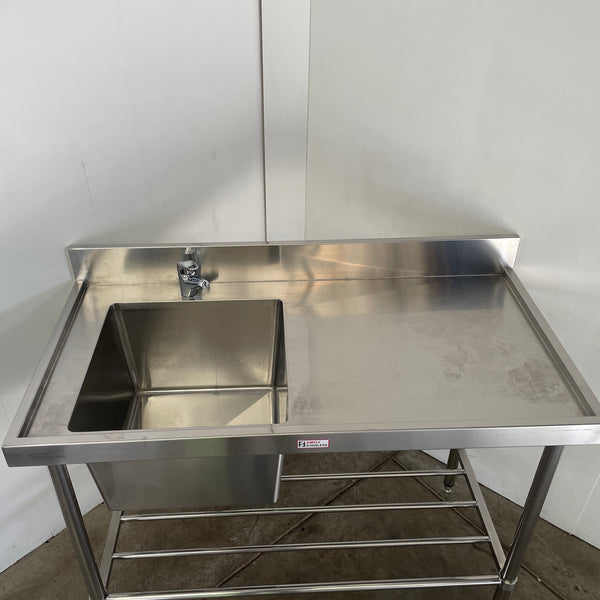 Simply Stainless SS05.6.1500L Sink Bench with Splashback