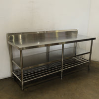 Stainless Steel Bench with Splashback