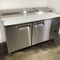 Atosa MPF8202 2 Door Pizza Prep Table Fridge