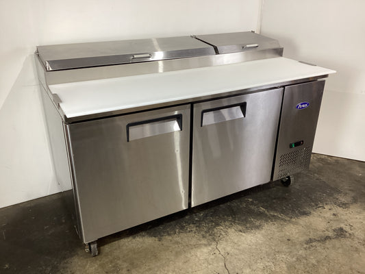 Atosa MPF8202 2 Door Pizza Prep Table Fridge