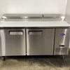 Atosa MPF8202 2 Door Pizza Prep Table Fridge