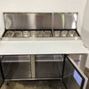 Atosa MPF8202 2 Door Pizza Prep Table Fridge