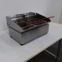 Woodson W.FRT50 Countertop Split Pan Fryer