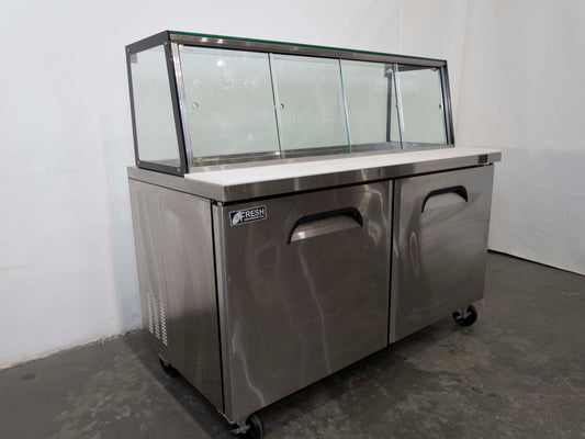 Fresh FSU-60GC Glass Canopy Salad Bar Fridge