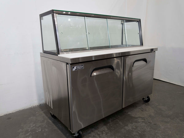 Fresh FSU-60GC Glass Canopy Salad Bar Fridge