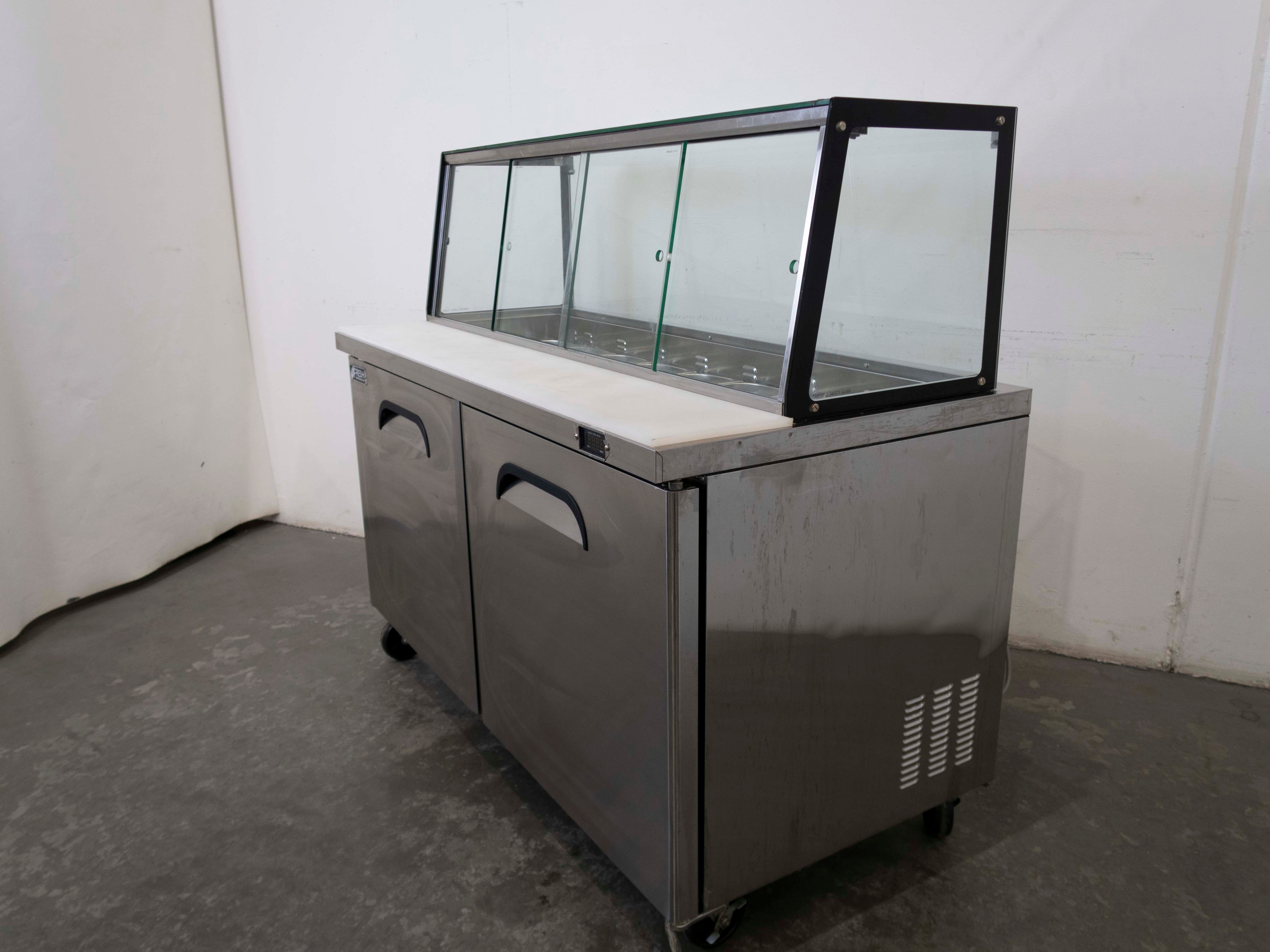 Fresh FSU-60GC Glass Canopy Salad Bar Fridge