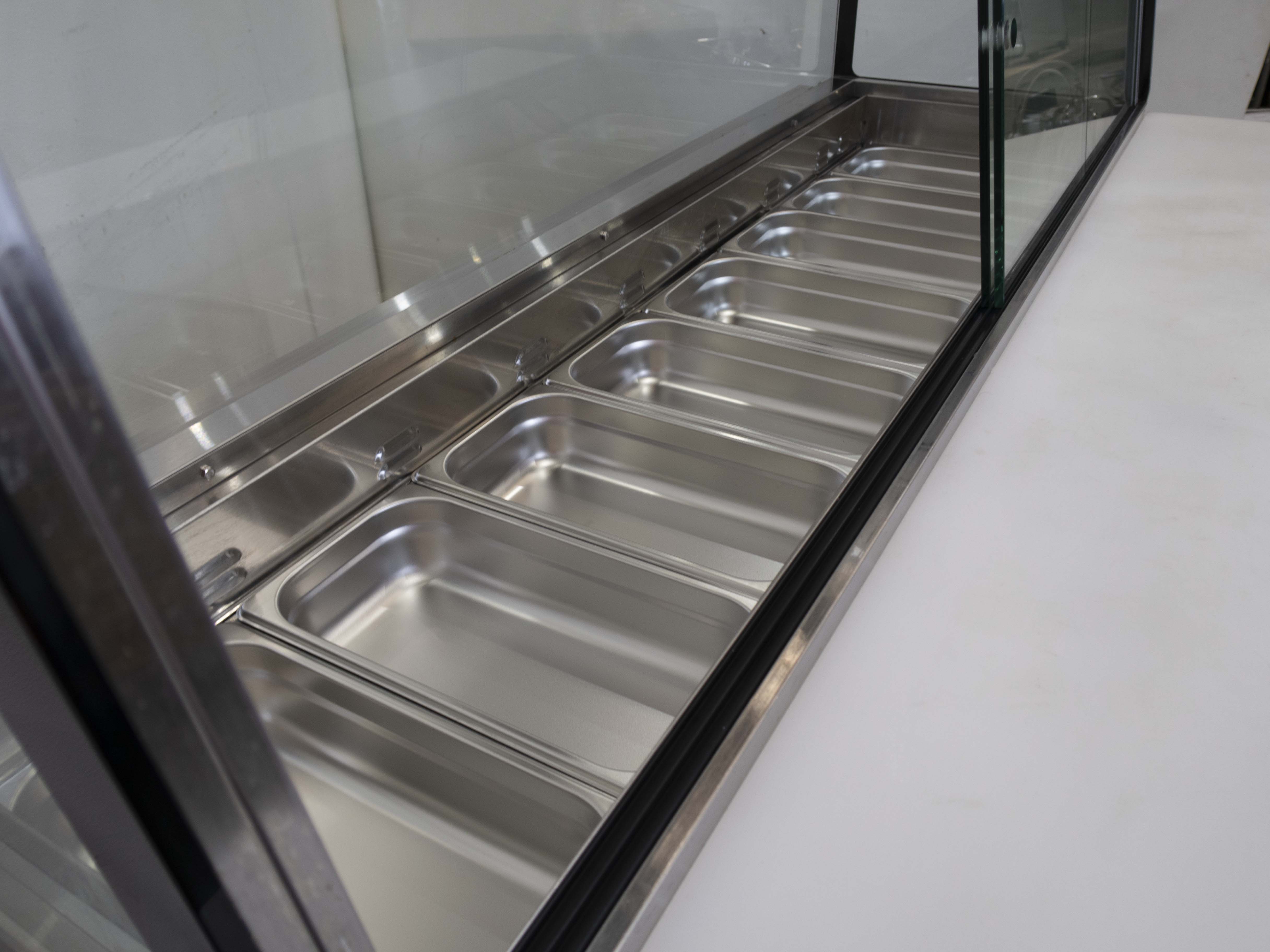 Fresh FSU-60GC Glass Canopy Salad Bar Fridge