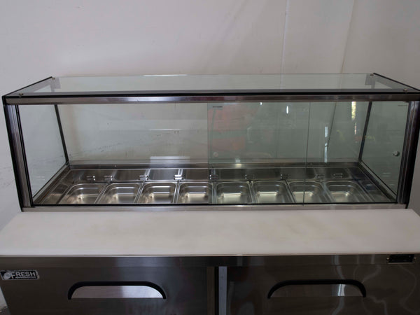 Fresh FSU-60GC Glass Canopy Salad Bar Fridge