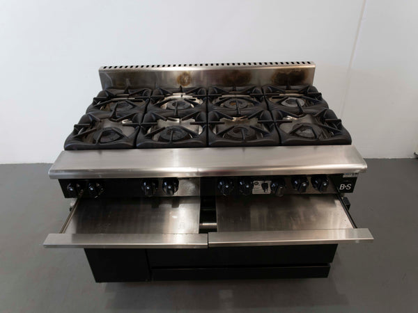 B+S OV-SB8 8 Burner Range Oven
