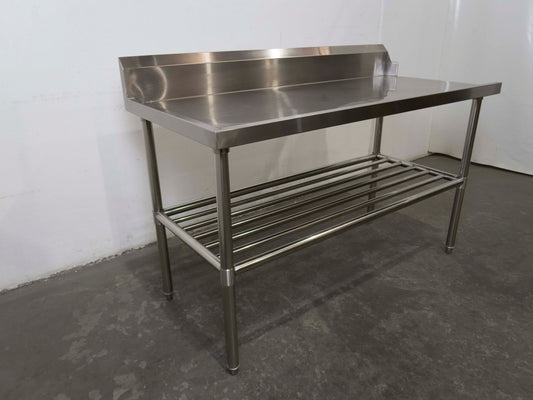 Stainless Steel Bench with Splashback