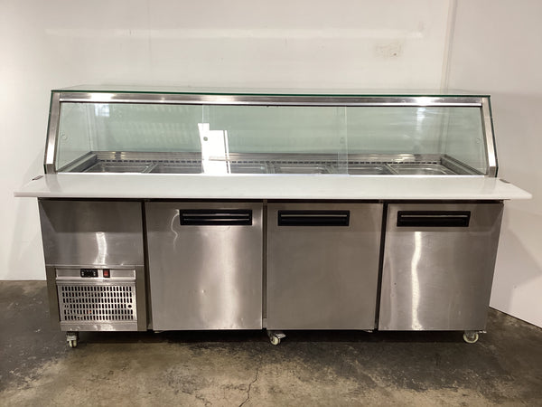 Thermaster PG210FA-YG 3 Door Salad Fridge